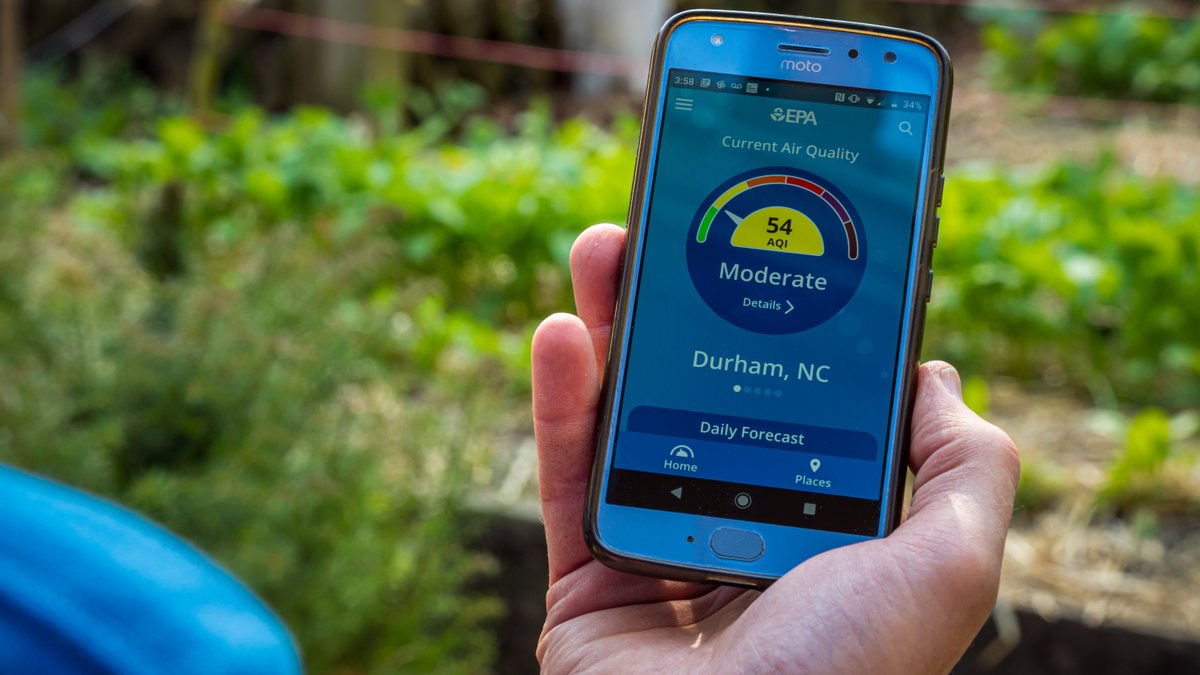 Looking for real-time air quality information on your phone? Download the free (and ad-free!) @AIRNow app to see #AirQuality conditions in your area. airnow.gov/airnow-mobile-… #AsthmaAwarenessMonth