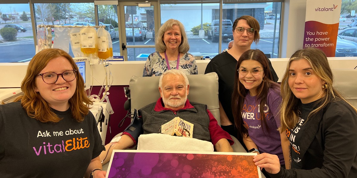 WOW! Jack recently gave his 560th donation with Vitalant, which is the equivalent of 70 gallons over his lifetime. He gives platelets regularly, and donated whole blood when he served in the military. Learn about donating platelets: brnw.ch/21wKi5D
