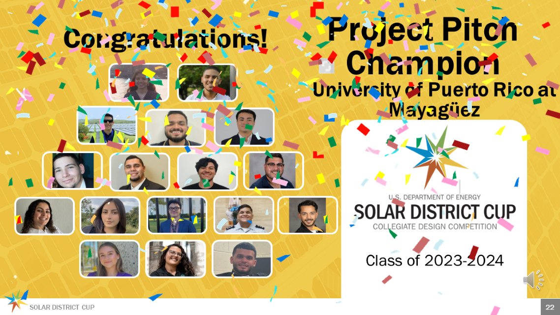 Check out #solar’s bright future leaders! Winners were announced by @EERE leadership for the #SolarDistrictCup Class of 2023-2024. See the list of 17 winning teams and follow the competition on HeroX for updates about next year’s Class of 2024-2025! bit.ly/SDC24_Winners