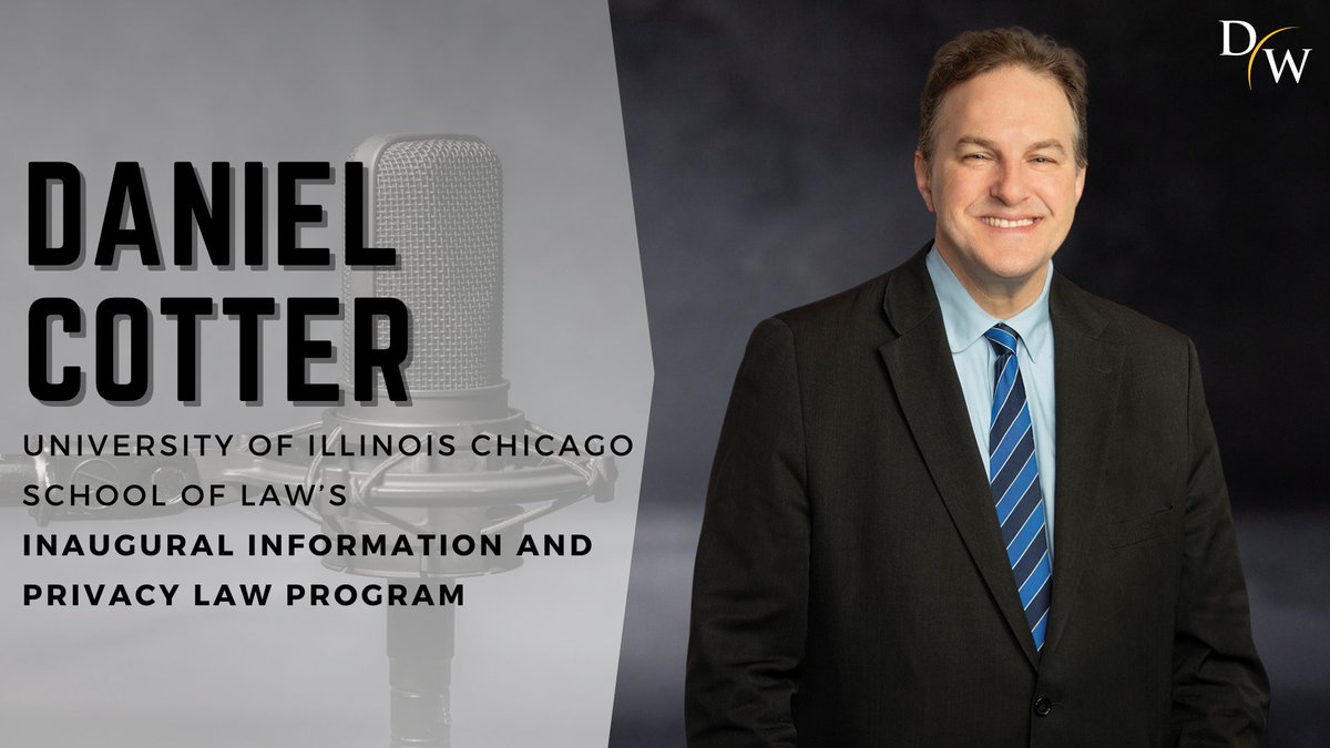 Daniel Cotter moderated a panel on the Biometric Information Privacy Act at the @thisisUIC School of Law’s “Inaugural Information and Privacy Law Program” on May 9th. Learn more here: bit.ly/3yll3qM #iplaw