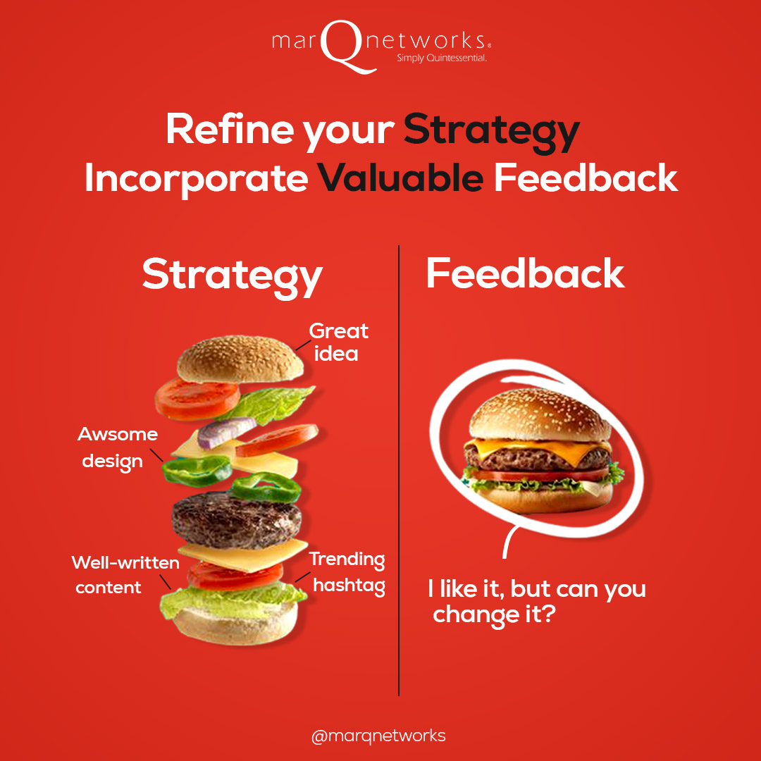 MarqNetworks's tweet image. Elevate your strategy with feedback! 🚀 

Don't just set it and forget it—let's refine it together for success! 💡📈 

#StrategyRefinement