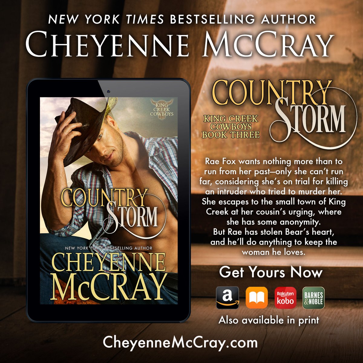 Country Storm is FREE for a limited time. 😁 🤠 🌵 👢 ❤️ amazon.com/dp/B08BR4JDSB

#writerscommunity #countrystorm #freeebooks #sexycowboys #cowboysaresexy #ilovecowboys #cowboyromance #romanceauthor #romancereader #kingcreekcowboys #contemporaryromance #cheyennemccray