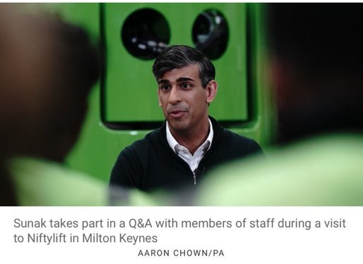 charlesarthur's tweet photo. Amazing, amazing work by the PA photographer. Increasingly looks like Sunak’s team properly hates him. Or has never met even faintly adversarial photographers and journalists before. https://t.co/7kqgtD7ckV