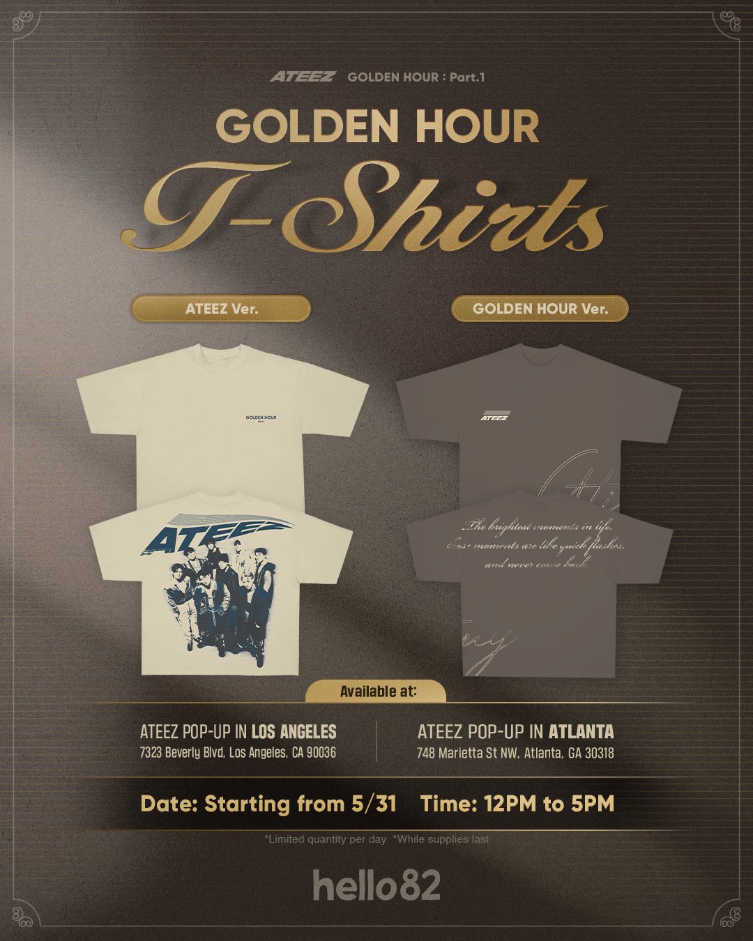 ATEEZ アチズ hello82 Pop up限定 Tシャツ S