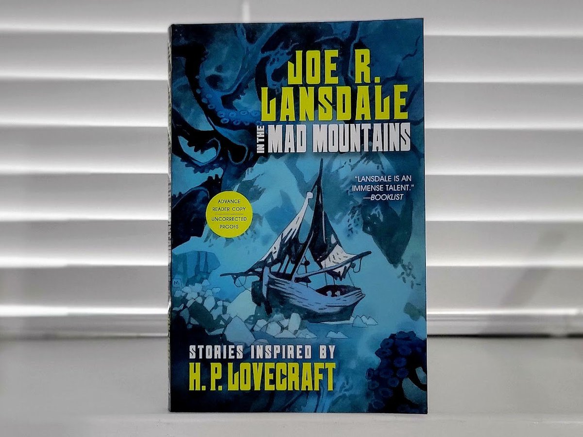 sfsignal's tweet photo. Incoming Book!
IN THE MAD MOUNTAINS: STORIES INSPIRED BY H. P. LOVECRAFT, a collection of Lovecraftian tributes by Joe R. Lansdale, coming soon from @TachyonPub
More info: https://t.co/rYOvY4EKZb
#IncomingBooks https://t.co/ldB4sfOJ2o