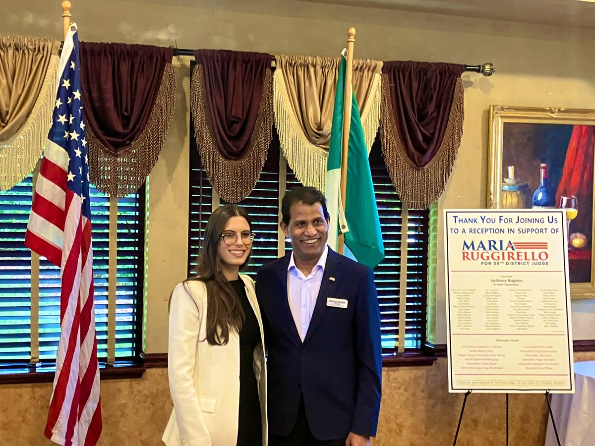 Maria Ruggirello packed the house at Antonio’s Cucina Italiana in Canton to kick off her campaign for the 35th District Court.

There was so much love and support in the room.  And a lot of highly esteemed jurists and community leaders.

Highly qualified with an amazing family.
