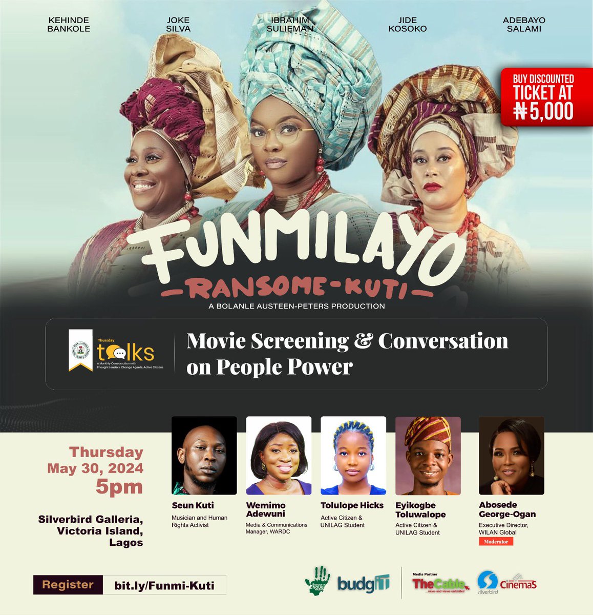 GabsynGreat's tweet photo. Caught the 'Funmilayo Ransome-Kuti' film at #ThursdayTalks. A potent ode to civic engagement, solidarity, and grassroots mobilization for democracy. Participation is key for change. Clearly, there's much more to be done. #GabsynWrites https://t.co/DGEEUQ3nRC