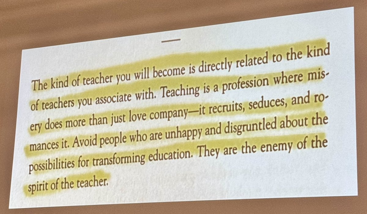 shannonjbuff's tweet photo. Let this sink in…..
But also:
Substitute the word “teacher” with “leader”
#WhoIsInYourCircle #NCSIgnite24 https://t.co/HEuFfm1pNy