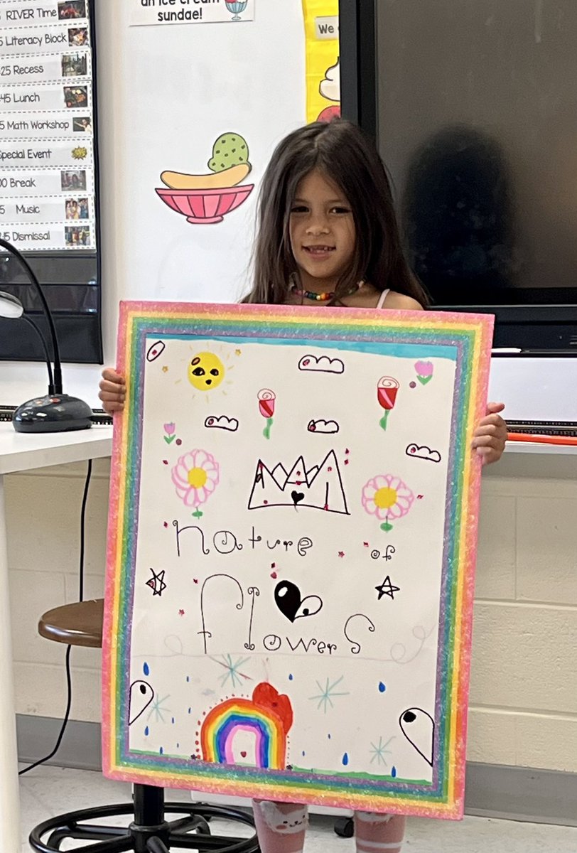 Today during 10 Minute Teacher we learned about hockey gear, fish, and flowers! #LRelem