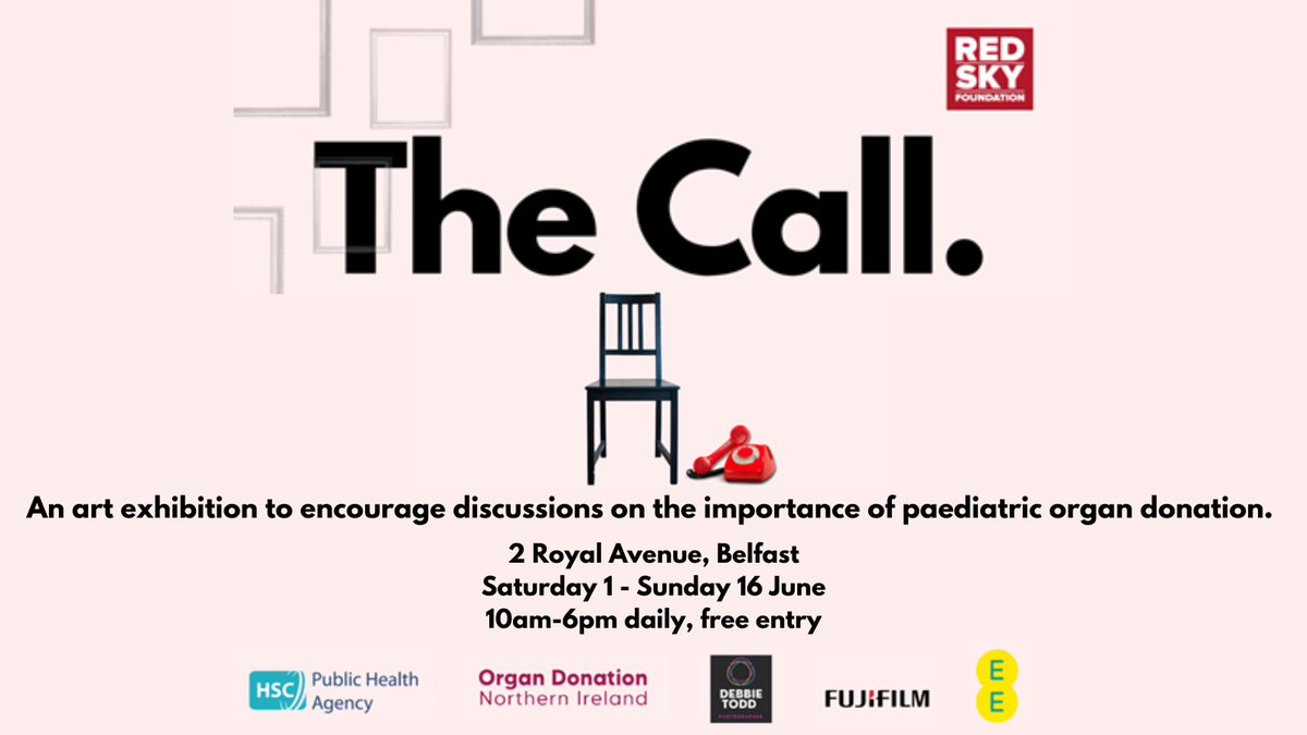 Today sees the launch of powerful photographic exhibition ‘The Call’… It aims to raise awareness of the importance of paediatric organ donation and encourage families to join the @NHSOrganDonor Register as a whole family. @redskycharity Debbie Todd Photograhper @Donate4Daithi