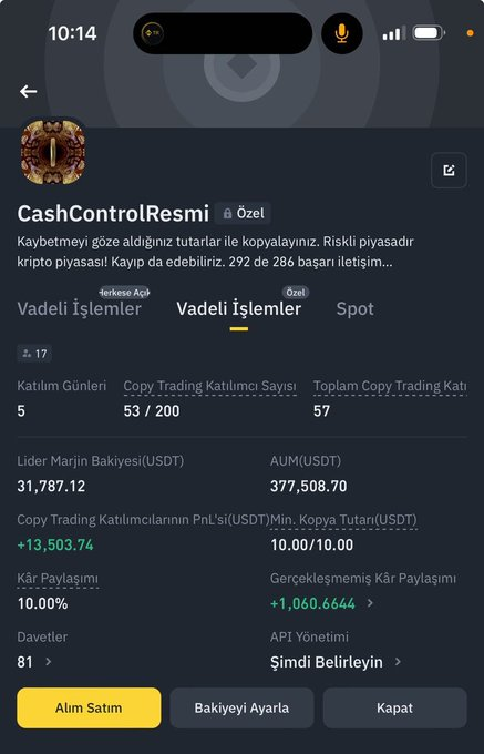 294/288 Başarılı İşlem ❗️❗️❗️ #cashcontrol #copytrade #LUNC #SpeakYourselfBTS #USTC #RafahOneFıre #Ülkemde