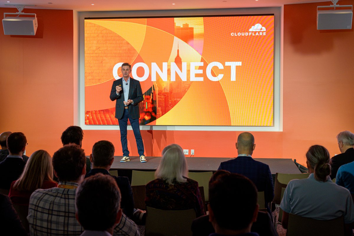 Cloudflare's tweet image. Great conversations are happening at #CloudflareConnect! Attendees are diving deep into cybersecurity and sharing valuable intel data. #ConnectivityCloud