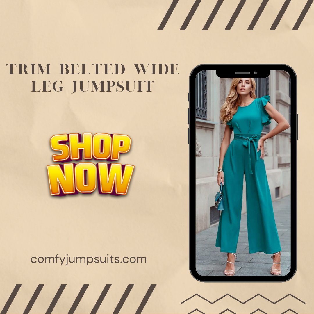 ComfyJumpsuits's tweet image. 🌟 Step out in style with our Trim Belted Wide-Leg Jumpsuit! ✨ Perfect for any special occasion, this elegant jumpsuit features a flattering belted waist and a chic wide-leg design. 
Shop Now: comfyjumpsuits.com/collections/gr…
#comfyjumpsuits #widelegjumpsuit #beltdesign