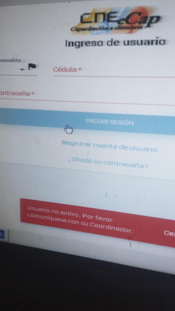 firu2's tweet photo. @puzkas soy miembro de mesa accidental, cree mi usuario y al intentar entrar me dice que mi coordinador debe activar mi usuario. Sabes que proceso debo seguir? Gracias de ante mano https://t.co/Bed6ujSzLh