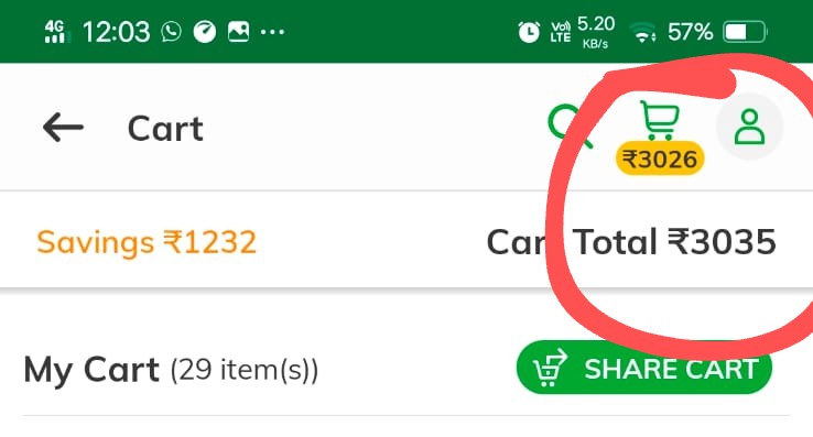 moinansari969's tweet photo. @DMartReady @DMartSupport @jagograhakjago 
Today my wife was shopping at dmart ready and found there was discrepancy in the cart value amount and cart total amount.
Even though the difference was mere 9rs it will account for crores.
My order# is 134926377 https://t.co/XfZjHWU6P5