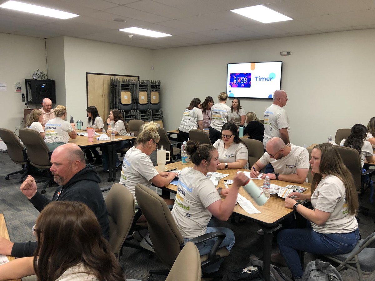 GesprincipalB's tweet image. Awesome to bring DCSD teachers together for a design challenge to experience what it’s like to be Empowered Prepared Inspired and Connected.  Bringing the DCSD EPIC  Portrait of a Learner to life.  #dcsdepiclearner #epiclearner #epiclearning