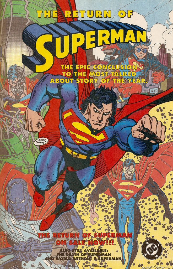 Found my copy of this at Waldenbooks in the South Mall near Allentown. While I love the new printings this one will always be special. And the cover is just so awesome. 

#Superman #ReignOfTheSupermen