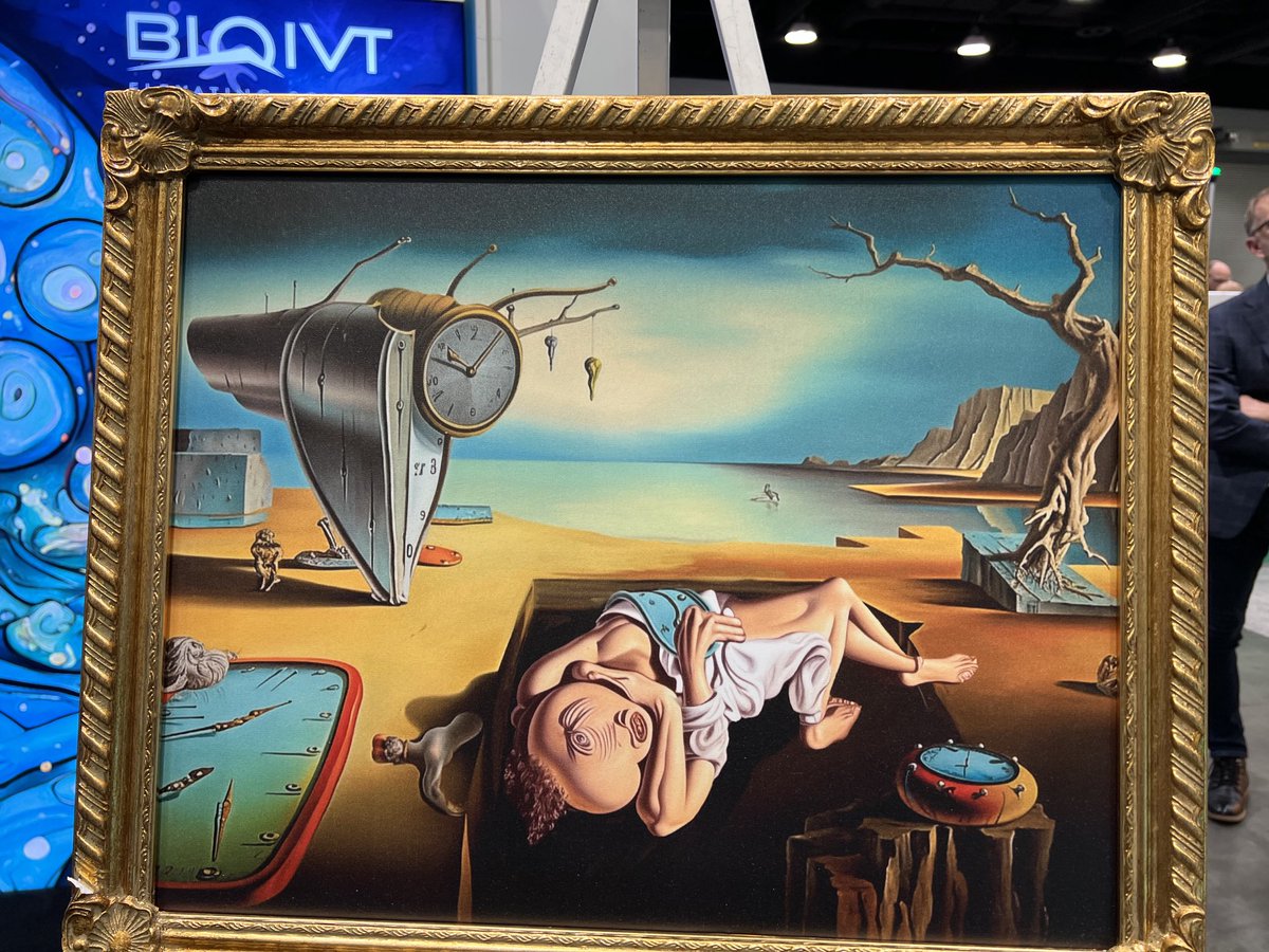 From ISCT 2024 exhibit …artist view of cell therapy (?) …future of cell therapy is much brighter 🌻🌻 ⁦<a href="/ISCTglobal/">ISCT</a>⁩ #ISCT24