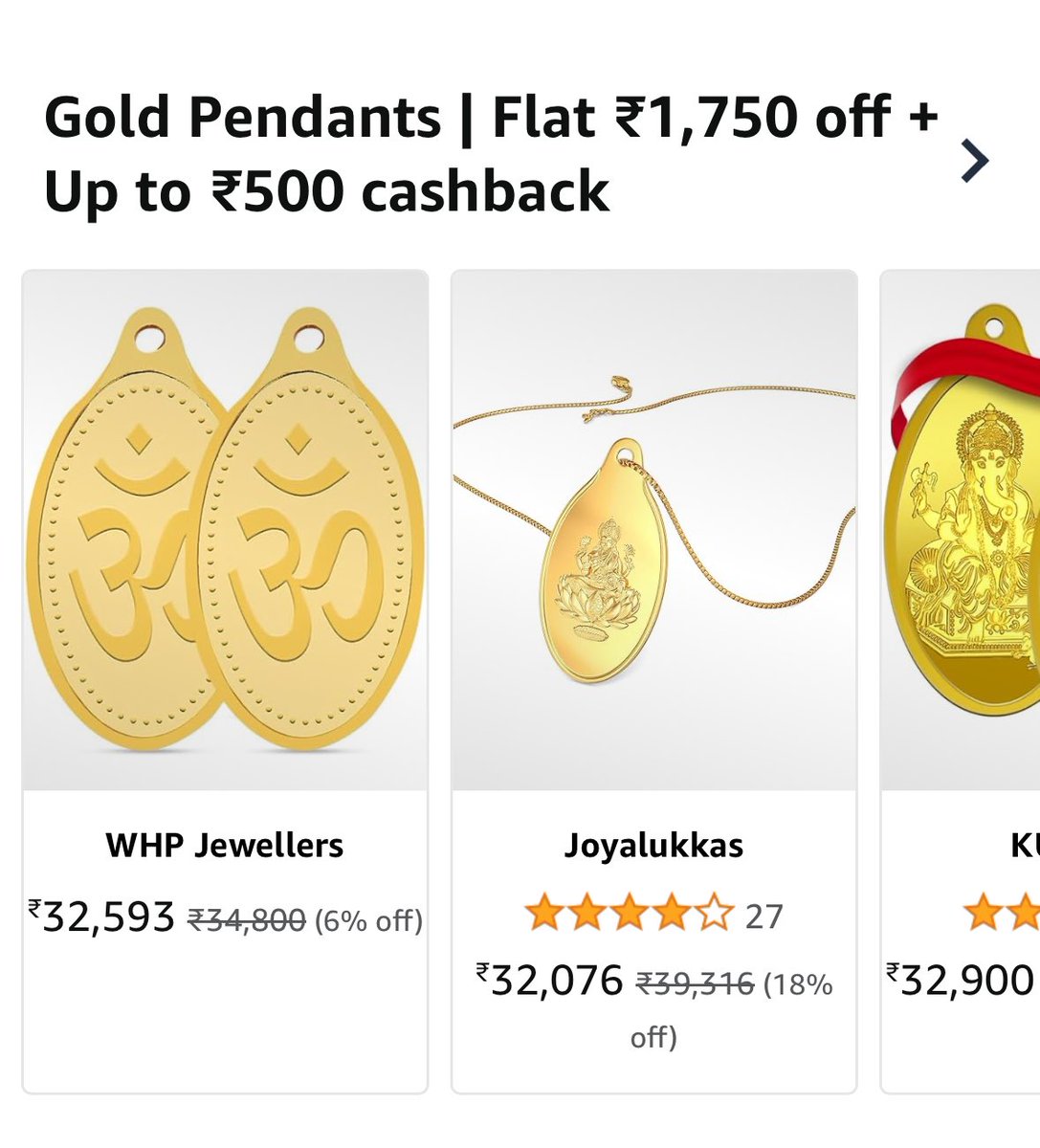 Gold deals ⭐️⭐️⭐️⭐️ 😍On 1 gram ₹1,250 off +₹200 cashback 😍On 2 grams ₹1,750 + ₹500 cashback ✅₹500 cashback: amazon.in/h/rewards/dp/a… ⭐️All gold deals: amazon.in/b?node=9695091…