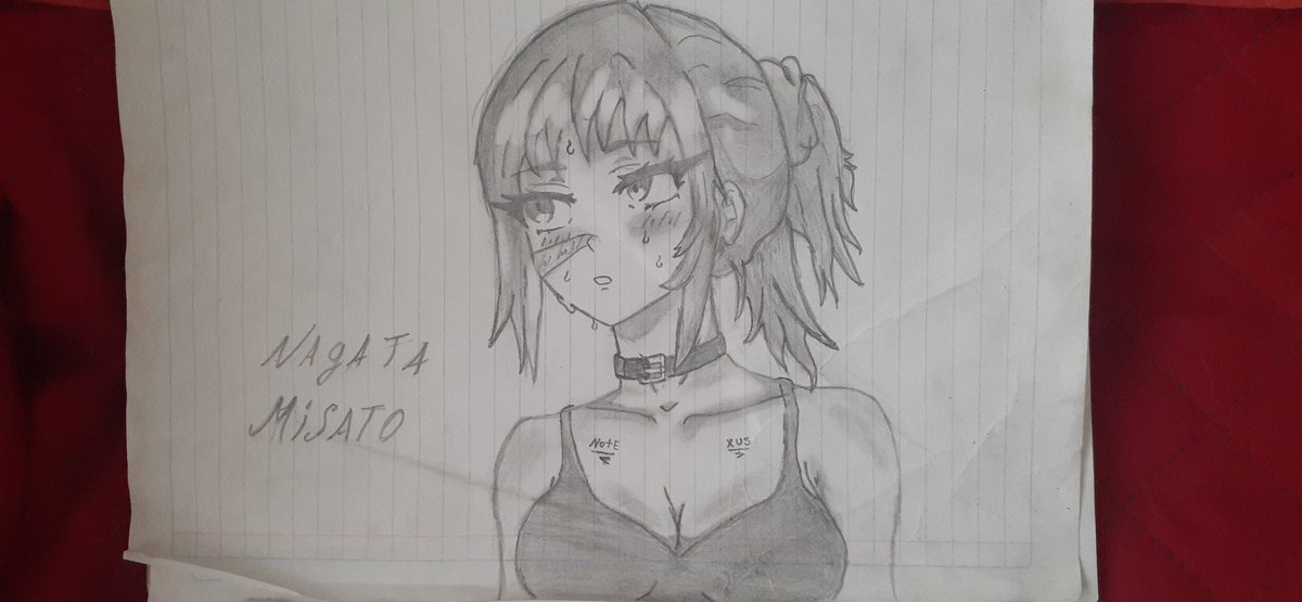 notexxus's tweet image. Un dibujito de 4 referencias de waifus, la cabeza y los ojos de kuki shinobu, la cicatriz y el pelo de utahime, el pecho y la ropa de maki y la posición de mitsuha xd ( si llegamos a los 10 likes en un día contrato una cariñosa y subo video xd