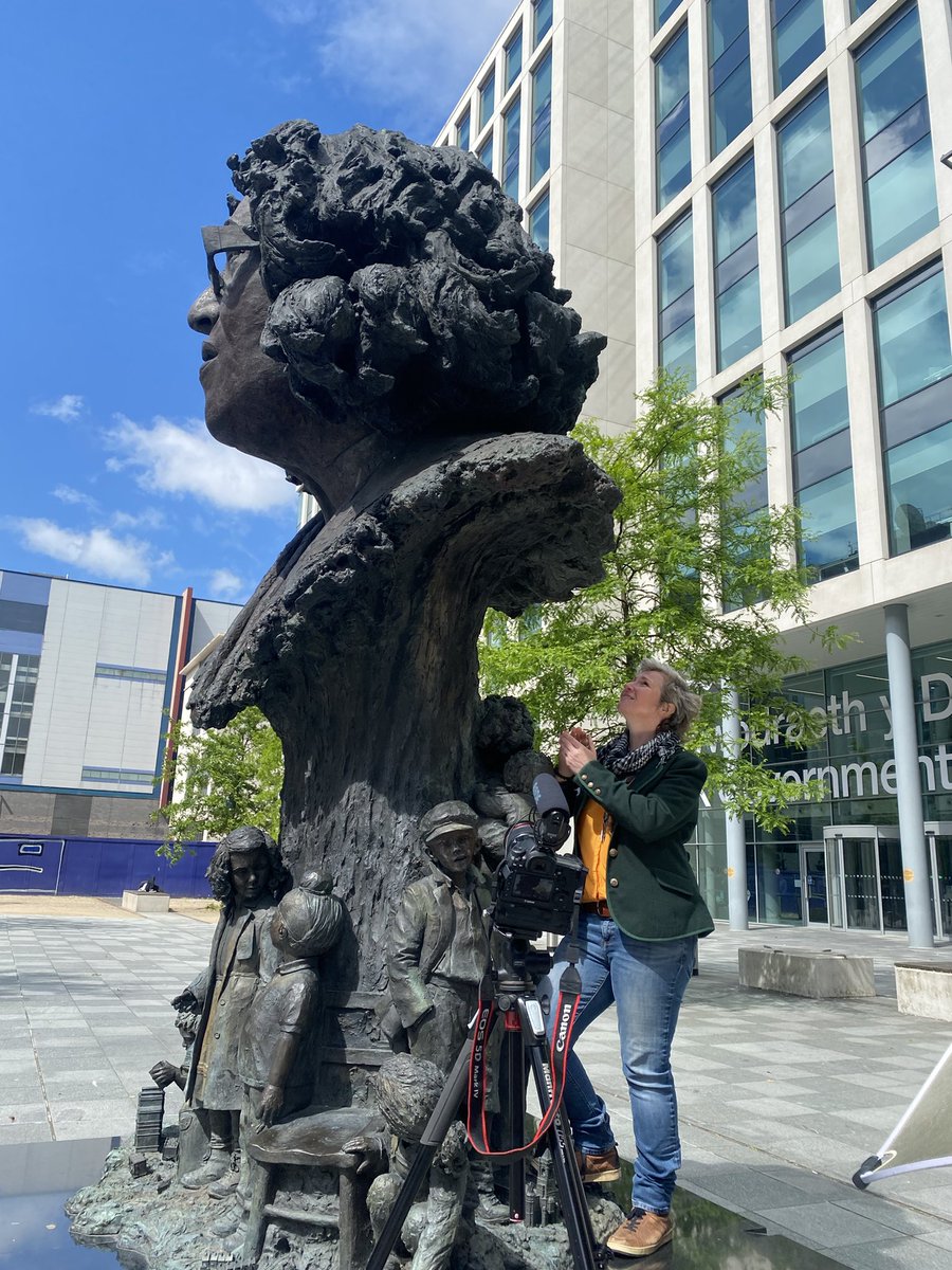 Monumental Welsh Women (@women_welsh) on Twitter photo Fantastic day filming something very special in the #Cardiff sunshine with <a href="/UKSculpture/">Eve Shepherd</a> <a href="/molyneux_assoc/">Molyneux Associates</a> & <a href="/studio_response/">Studio Response / Stwdio Ymateb</a> ☀️
More info coming soon! 👀 #BettyCampbellMonument
#MonumentalWelshWomen Fantastic day filming something very special in the #Cardiff sunshine with <a href="/UKSculpture/">Eve Shepherd</a> <a href="/molyneux_assoc/">Molyneux Associates</a> & <a href="/studio_response/">Studio Response / Stwdio Ymateb</a> ☀️
More info coming soon! 👀 #BettyCampbellMonument
#MonumentalWelshWomen