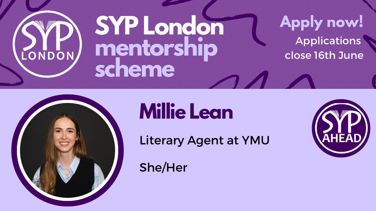 SYP London (@syp_ldn) on Twitter photo Meet <a href="/lean_millie/">Millie Lean</a> ! Literary Agent at <a href="/YMULiterary/">YMU Literary</a> , Millie manages elite clients across various fields and was longlisted for the Branford Boase Prize. Meet <a href="/lean_millie/">Millie Lean</a> ! Literary Agent at <a href="/YMULiterary/">YMU Literary</a> , Millie manages elite clients across various fields and was longlisted for the Branford Boase Prize.