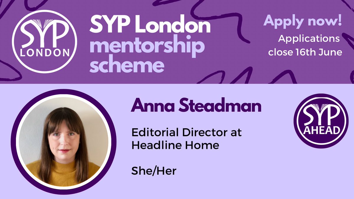SYP_LDN's tweet image. Meet @annasteadman ! Editorial Director at @headlinenf Headline Home, Anna publishes diverse lifestyle non-fiction and has acquired bestselling titles including Wabi Sabi by Beth Kempton.