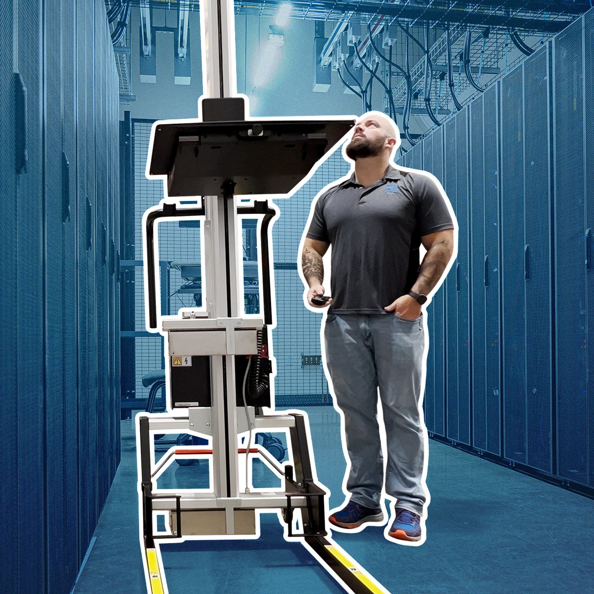 PHSWest's tweet image. Server room got your back feeling sore?  PHS West Server Rack Lifters are here to save the day! Effortless lifting, maximum safety.  Don't break a sweat, get yours today! 
#serverlife #backsaver #innovation #datacenter