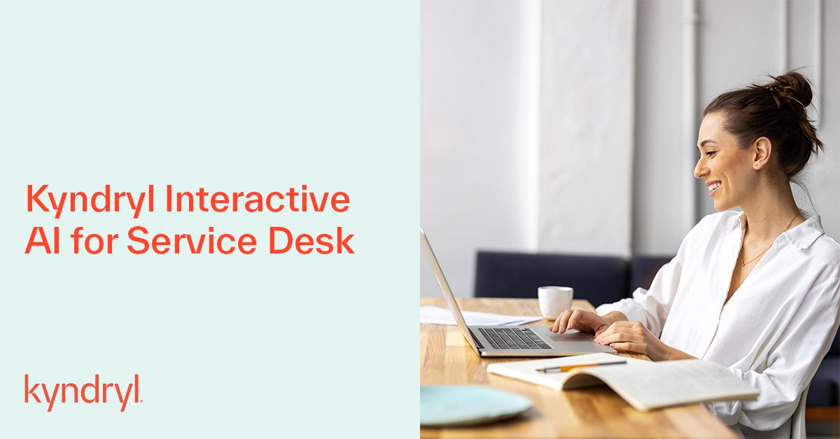 Introducing Kyndryl Interactive AI for Service Desk: a dynamic solution that offers personalized IT support experience by combining #AI, #MachineLearning and human expertise.

Read more about this news: kyndryl.com/us/en/about-us…
#TheHeartOfProgress #WorkplaceExperience