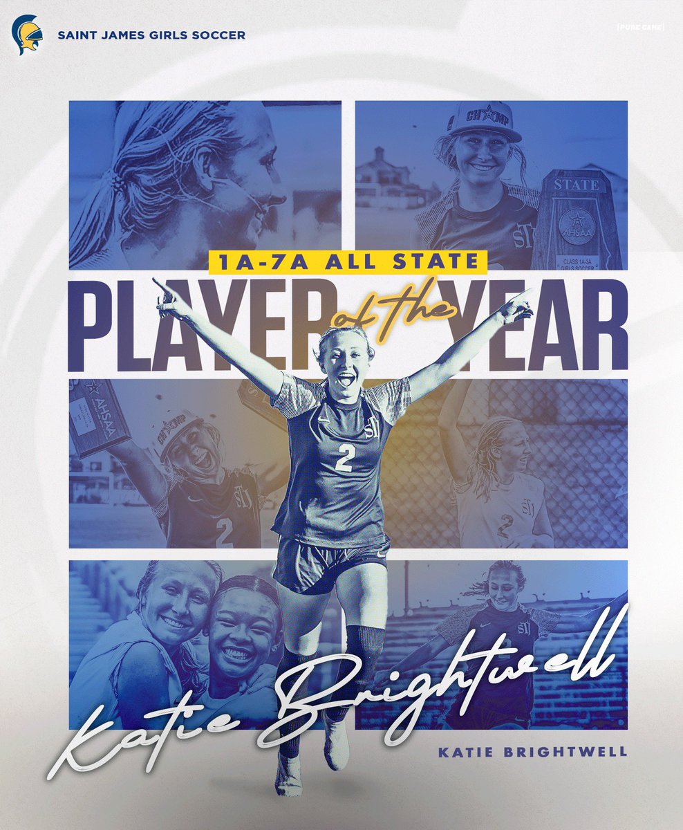 HUGE!! 

Katie Brightwell has been named the 1A-7A AHSAA ⚽️ player of the year!!