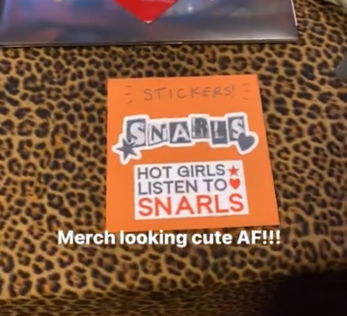 GUYS IM BEING SO SERIOUS RN if anyone is going to a @snarlsband concert (which you should be) will you buy me stickers and mail them to me?? i’m being so real. and of course ill pay you back! I can’t go due to my study abroad but I want these stickers sooo bad