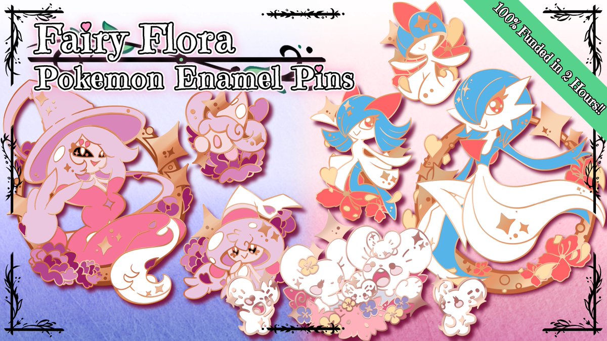 kickstarter.com/projects/braiv… Just wanna do a last bump for this since there's less than 48 hours left on my Kickstarter, and we still haven't unlocked the Shiny Hatterene Line!~ <3 #kickstarter #shinypokemon #enamelpins