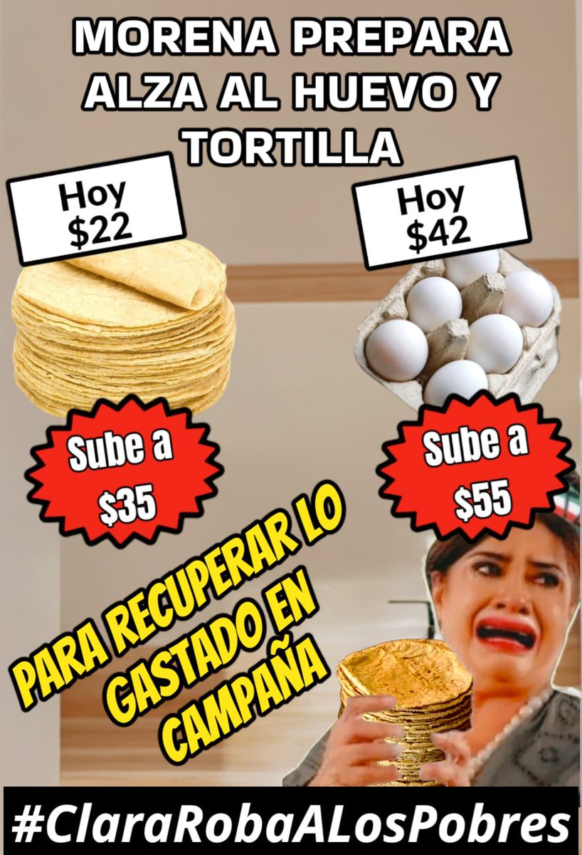 Clara le roba a los pobres. 

#ClaraRobaALosPobres
#LaRataEsClara
.