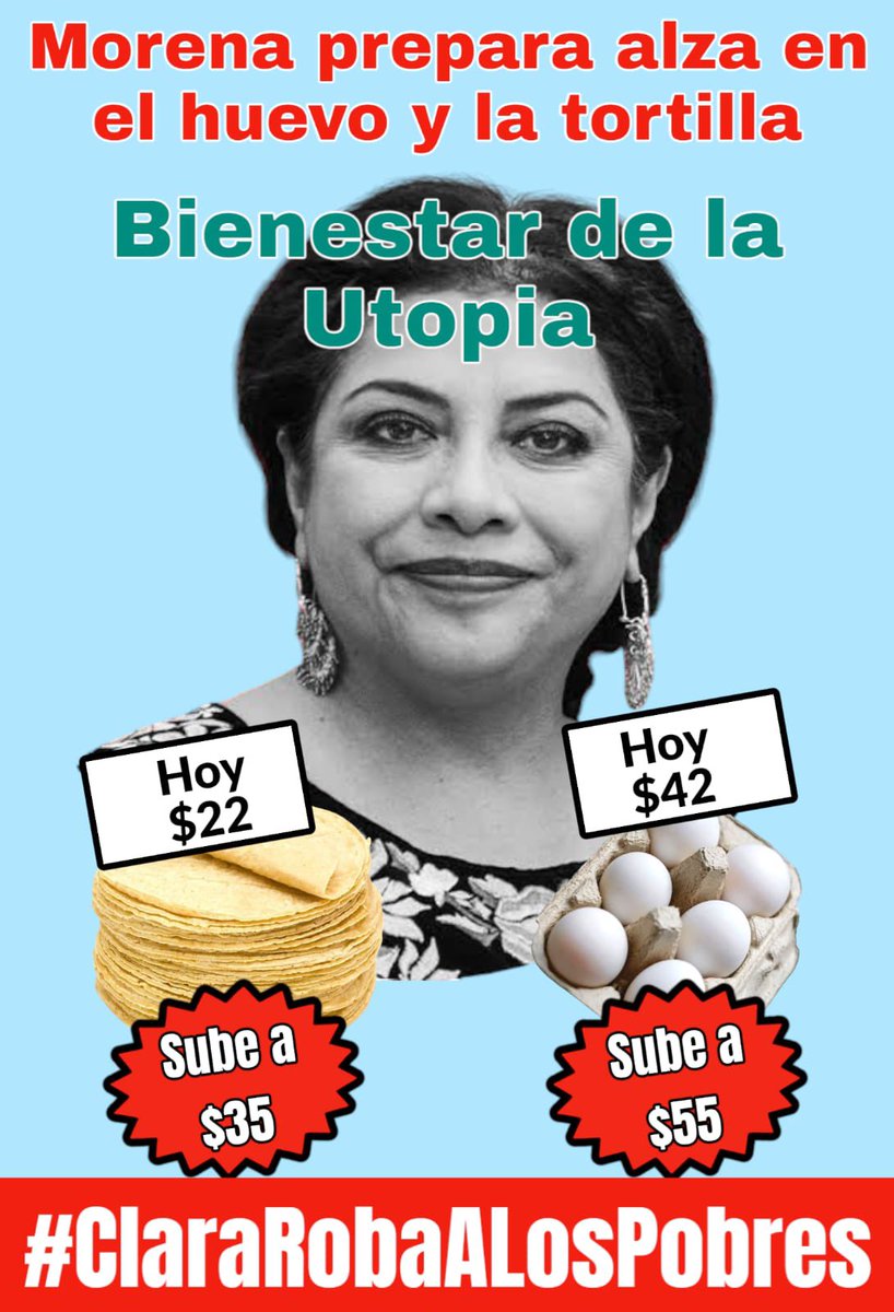 Clara le roba a los pobres. 

#ClaraRobaALosPobres
#LaRataEsClara
.