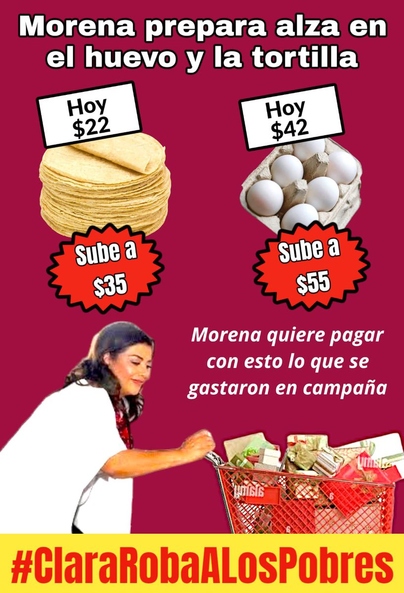 Clara le roba a los pobres. 

#ClaraRobaALosPobres
#LaRataEsClara
.