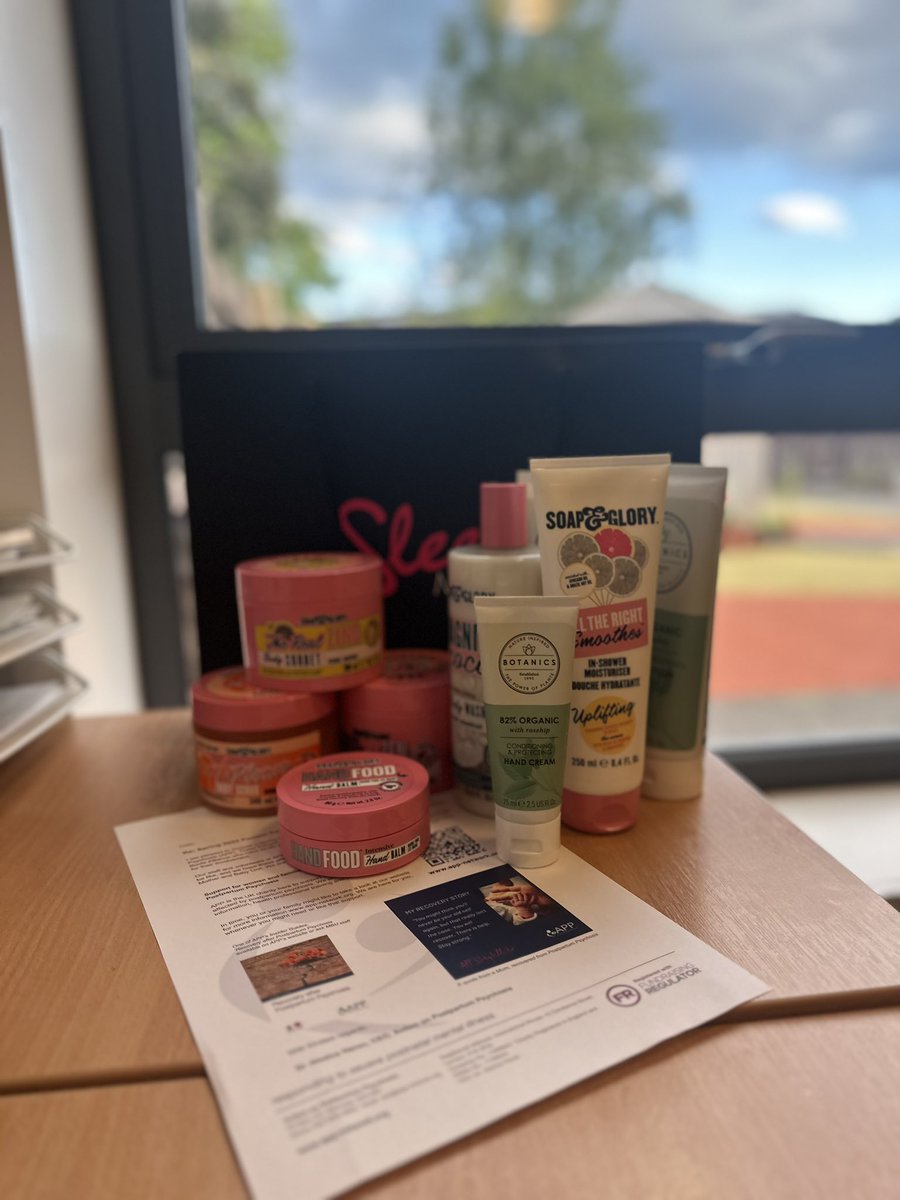 Huge thank you to <a href="/ActionOnPP/">Action on Postpartum Psychosis</a> &amp; <a href="/BootsUK/">Boots</a> for the lovely donation of spring pamper packs for our women. The gifts have went down a treat tonight and were very appreciated  💜 many thanks again.