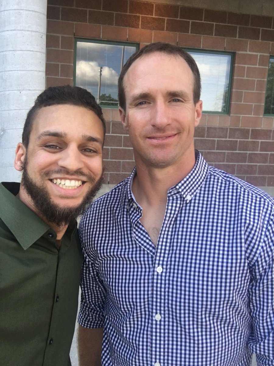 Fitting that six years ago today in 2018 I took this picture. I told him “this is our year” and Brees said “you know it”. I was convinced up until Jan 2019 dawg. @clarissab25 can vouch I came home and screamed at her we were winning the Super Bowl that season. Man fuck.