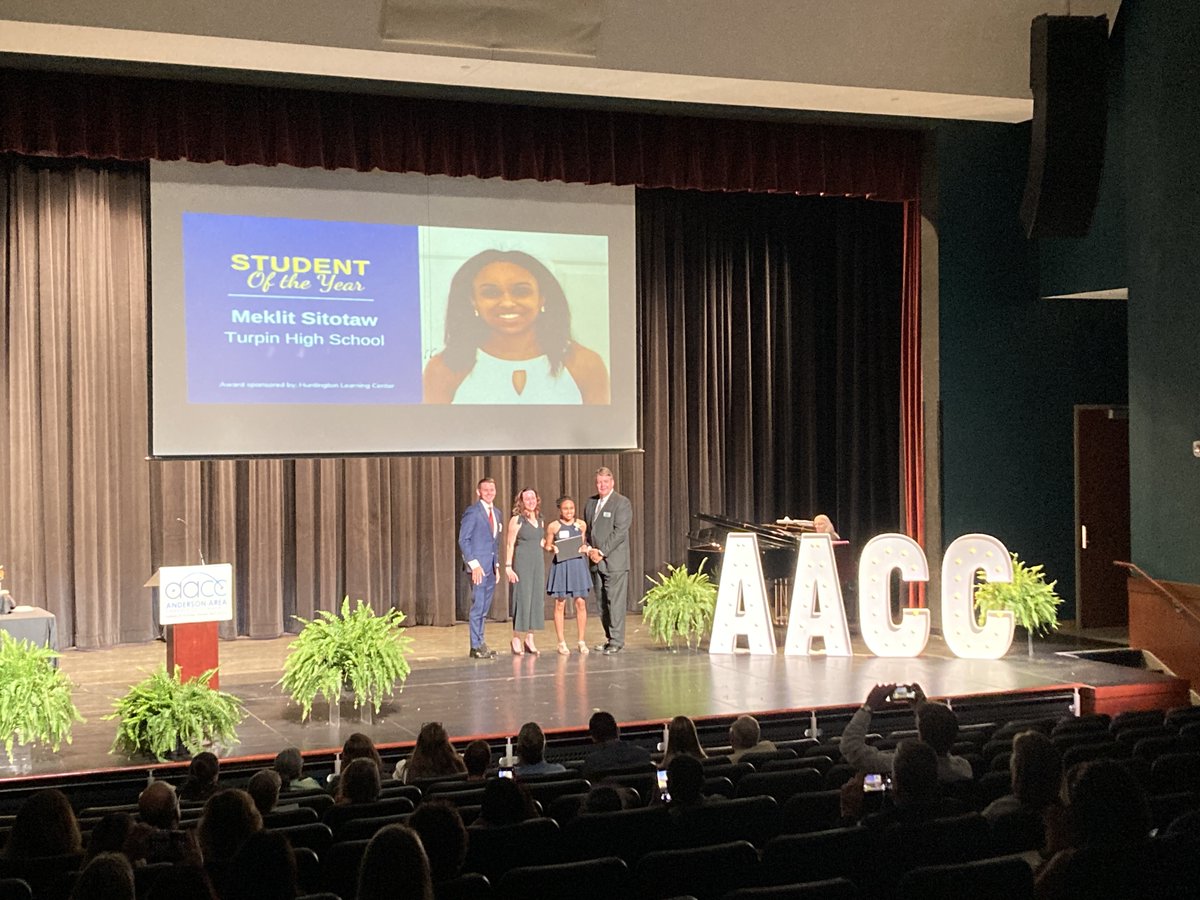 Meklit Sitotaw from <a href="/TurpinHS/">Turpin High School</a> was recognized this week by the <a href="/AndersonAreaCC/">AndersonAreaChamber</a> as one of its Students of the Year! Meklit is a published author, outstanding student and musician, and a driven individual who pursues her passions with purpose!