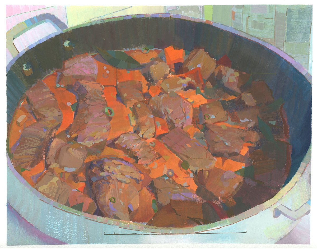 AngelaSungArt's tweet photo. New painting for the Chunky Things food show! https://t.co/VXd9TarFzF