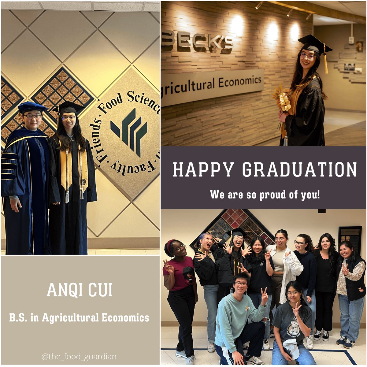 FengsLab1's tweet photo. Congratulations to our amazing intern, Anqi Cui, on earning her Bachelor's degree in Agricultural Economics! 🎉 Anqi will continue her studies as a master's student in Applied Economics and Management at Cornell University. We're incredibly proud of you! 🌟 https://t.co/SFCfHNUuTp