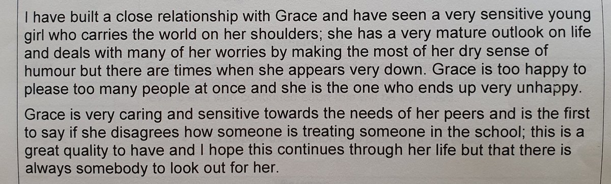 Okay it all makes sense, a teacher wrote thus about me in my school report when I was 10. I am always the first to say if I disagree with the way someone is being treated!