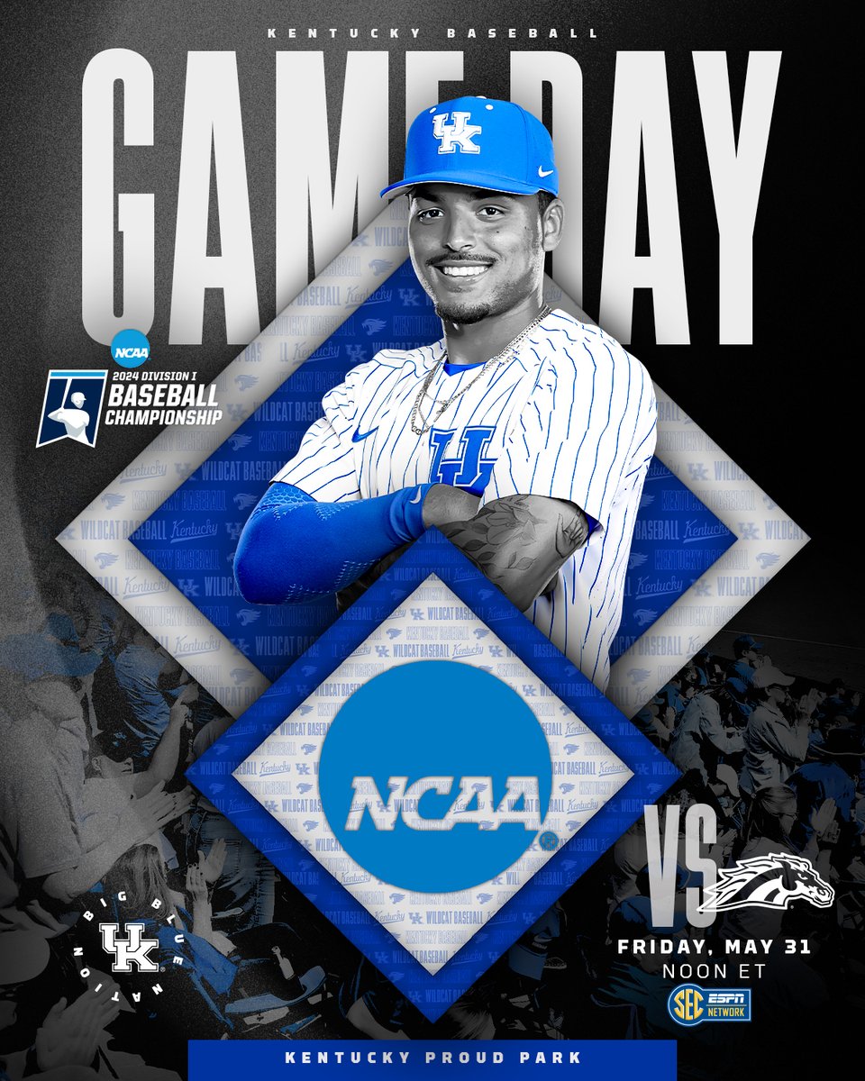 A new season starts today. 

🆚Western Michigan
⚾️NCAA Lexington Regional - Opening Round
🏟Kentucky Proud Park
🕥Noon ET
📺<a href="/SECNetwork/">SEC Network</a>
💻tinyurl.com/5n7xfmue
📻tinyurl.com/27cnhh6u
📊tinyurl.com/5n624s8c
🎟tinyurl.com/74kmsuna

#WeAreUK x #RoadToOmaha