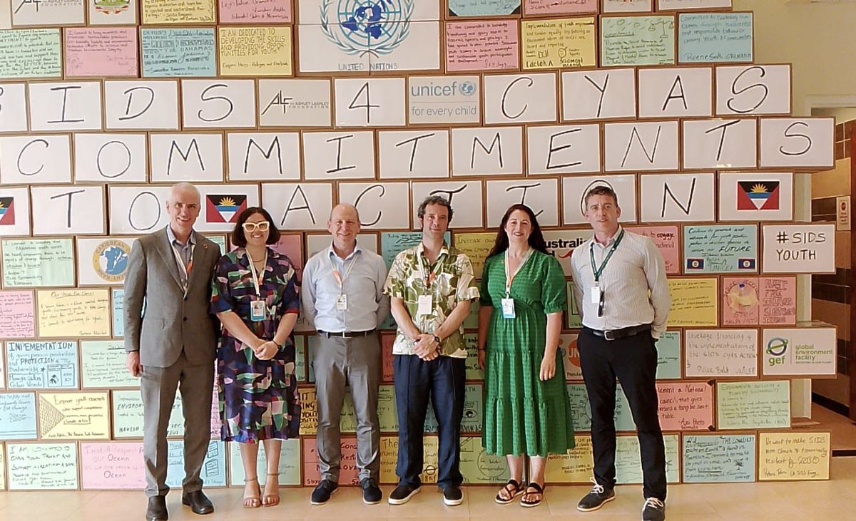 Ireland at UN (@irishmissionun) on Twitter photo Day 3️⃣ at #SIDS4 was a busy and important one.
🇮🇪 held a great meeting with <a href="/WFPChief/">Cindy McCain</a>, and learned a lot about nature-based solutions 🌱✅ with <a href="/deborahbrosnan/">Dr. Deborah Brosnan</a>.
Very Irish flavour to the day, meeting compatriots at <a href="/MarineInst/">Marine Institute</a>, <a href="/WMUHQ/">World Maritime University</a>, <a href="/UNDP/">UN Development</a>, <a href="/WorldBank/">World Bank</a> and <a href="/UNFPA/">UNFPA</a>. Day 3️⃣ at #SIDS4 was a busy and important one.
🇮🇪 held a great meeting with <a href="/WFPChief/">Cindy McCain</a>, and learned a lot about nature-based solutions 🌱✅ with <a href="/deborahbrosnan/">Dr. Deborah Brosnan</a>.
Very Irish flavour to the day, meeting compatriots at <a href="/MarineInst/">Marine Institute</a>, <a href="/WMUHQ/">World Maritime University</a>, <a href="/UNDP/">UN Development</a>, <a href="/WorldBank/">World Bank</a> and <a href="/UNFPA/">UNFPA</a>.