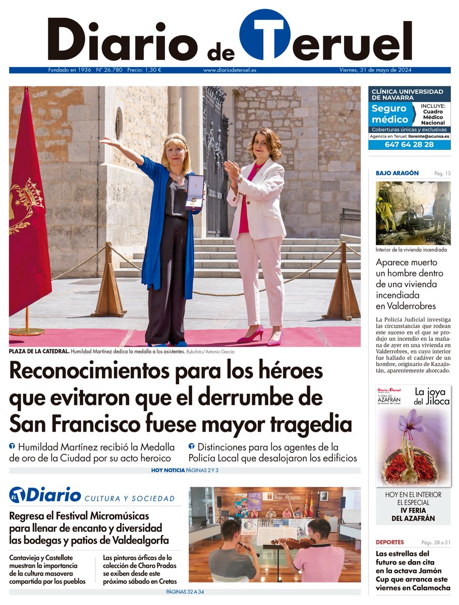 La portada del viernes