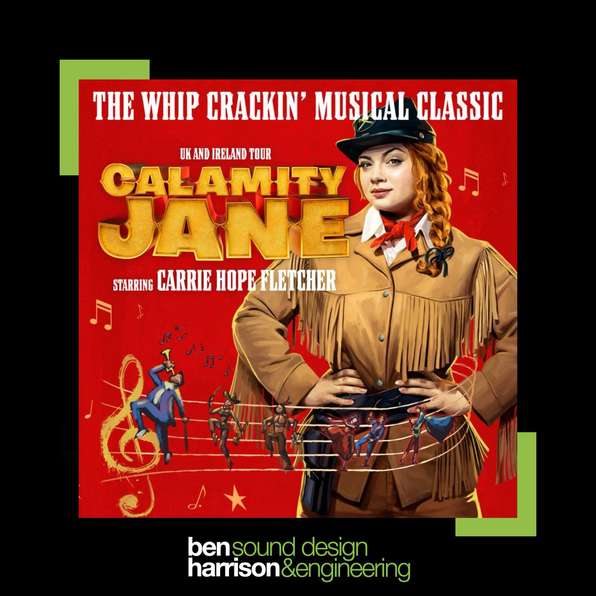 Excited to be launching 2025 with this whip cracking musical. #MusicalTheatre #WhipCrackAway #BHPS25 #CalamityJane
