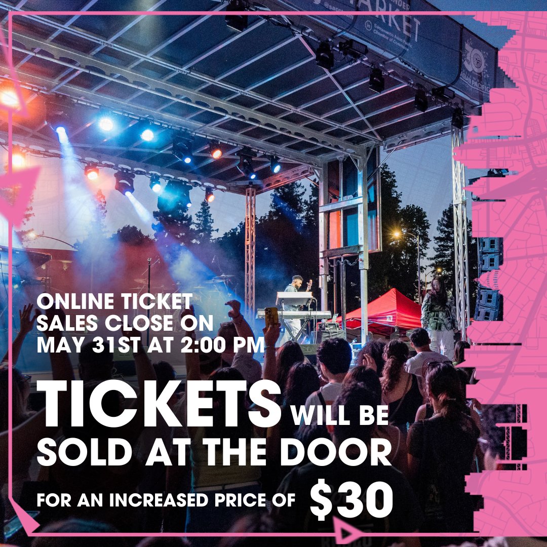 Online ticket sales for the AAPI Night Market ends at 2pm on Friday, May 31st. Don’t miss out on the lower price—grab yours now before they’re $30 at the door! 🎟

Tickets: aapinightmarket_2024.eventbrite.com/?aff=twitter