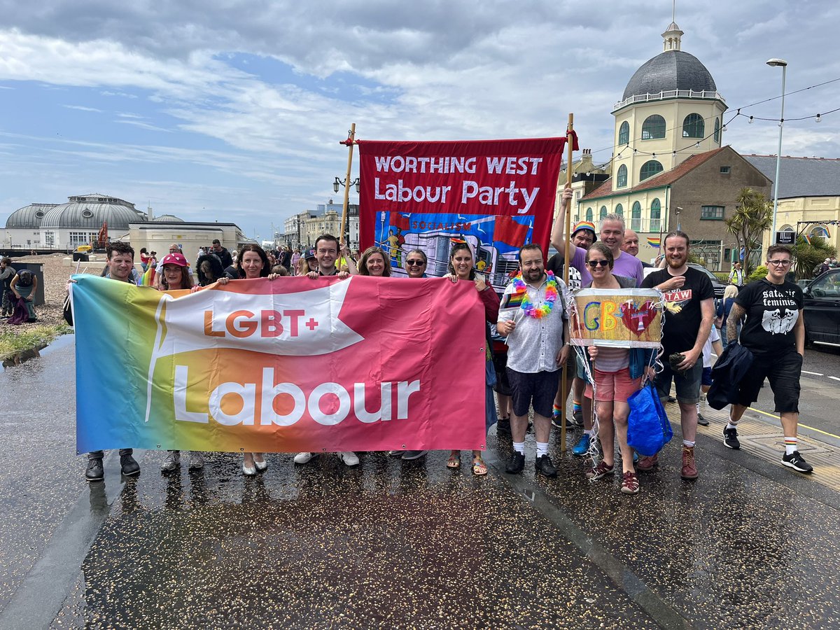 So I’m looking forward to @PrideWorthing on Saturday 6 July - hopefully with sunnier weather than last year’s wash out!