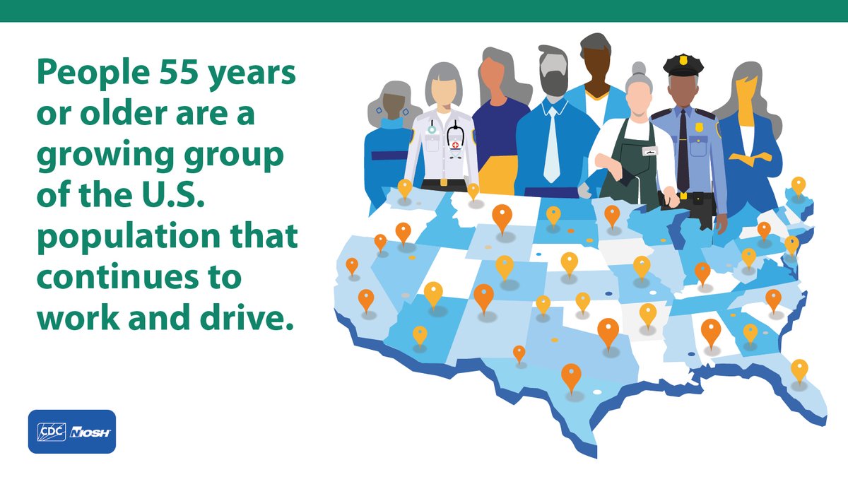 By 2030 32% of the U.S. population is expected to be age 55 or older, an increase from 28% in 2016. The share that is age 65 or older will grow even more: from 13% in 2016 to 20% in 2030. Keep older workers safe on the job. Learn more: bit.ly/4bF38cV #OlderAmericansMonth