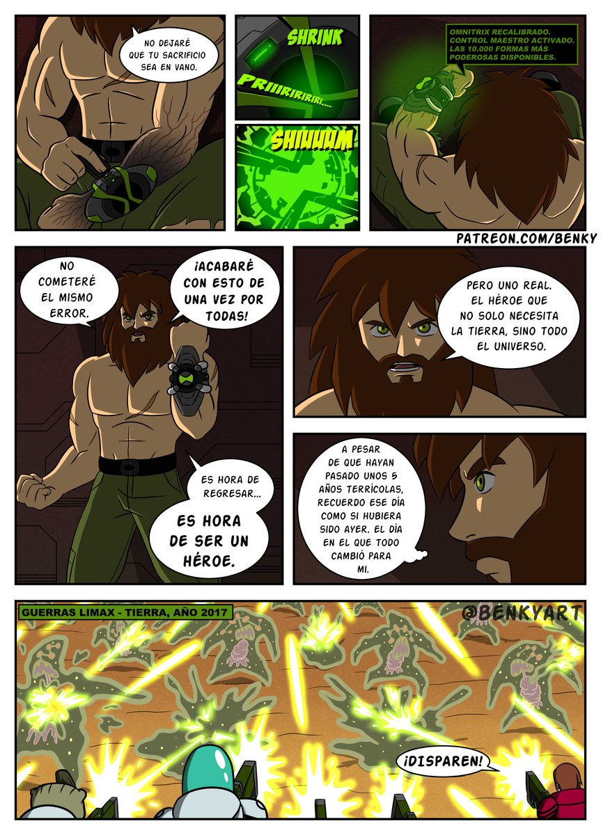 BenkyArt's tweet photo. Ben 10.000 comic en español ⌚👽
#ben10 #ben10fanart #albedo https://t.co/43wK2KbXzk