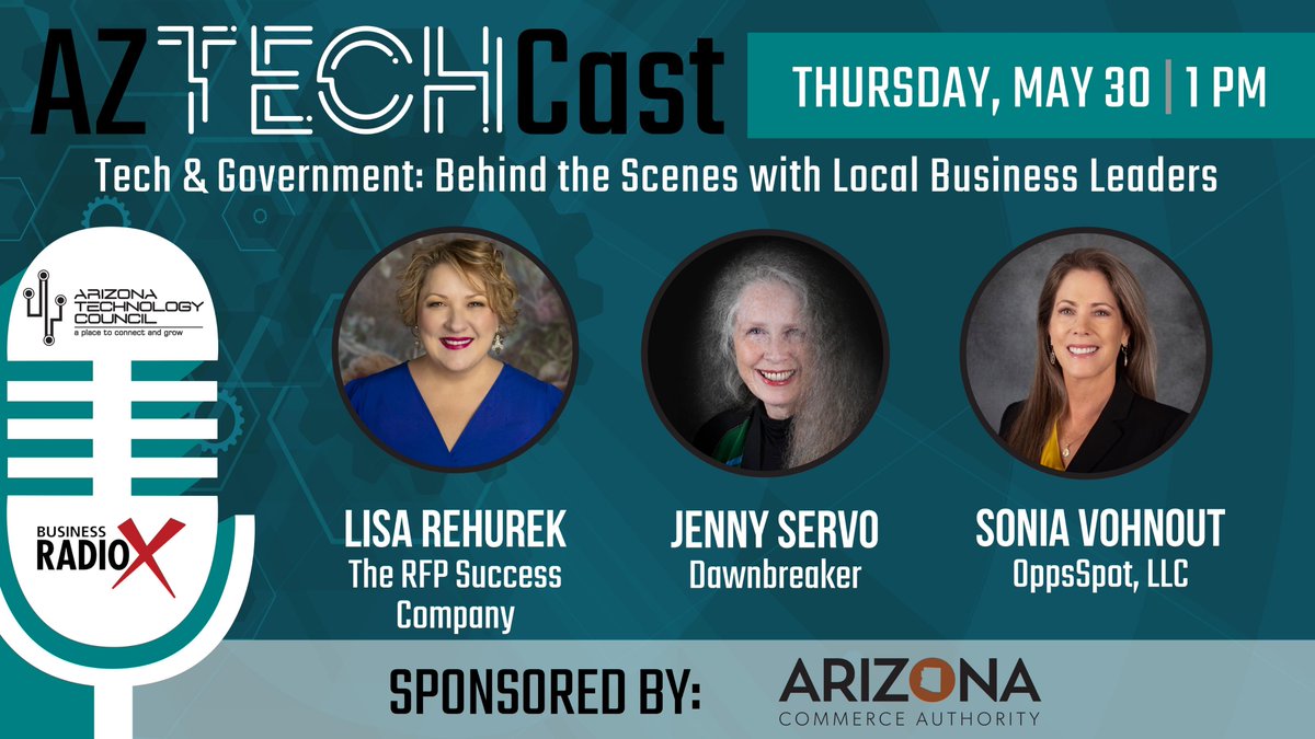 Join us today at 1pm Pacific! This 50th <a href="/aztechcouncil/">aztechcouncil</a> TechCast episode is specifically for the business owners looking to get into #stategovernment #contracting through #RFPs!
Listen in: businessradiox.com/series/az-tech…